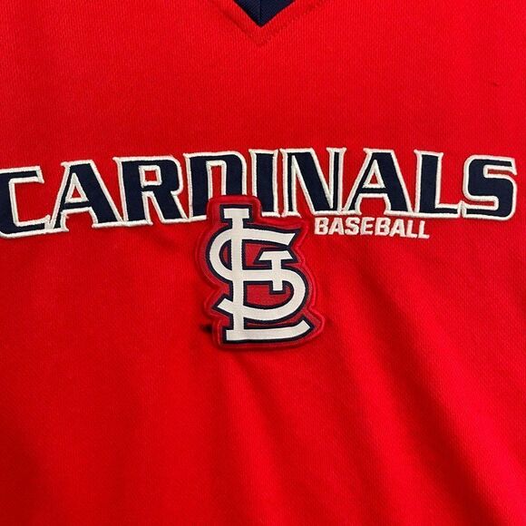 St. Louis Cardinals MLB TX3 Cool Men L Red V Neck Performance Cool Base Layer - Picture 3 of 12